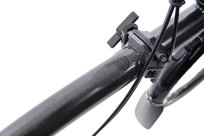 Brompton Superlight Folding Commuter Bike P Line 4-Speed | Compact Urban Bike for Adults, Titanium Rear Frame
