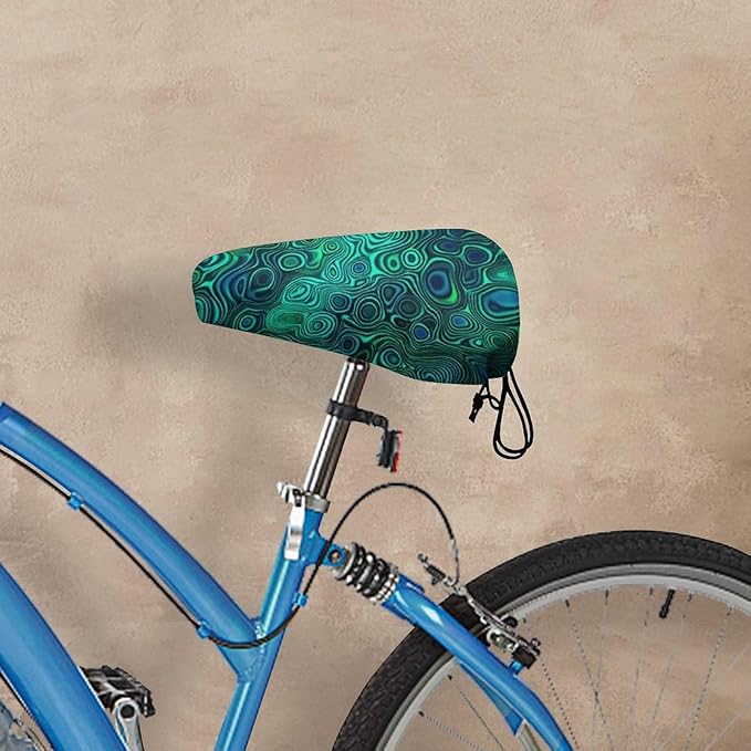 Adjustable Exercise Bike Seat Cover, Soft Cushion Indoor Outdoor Dust Resistant Protection