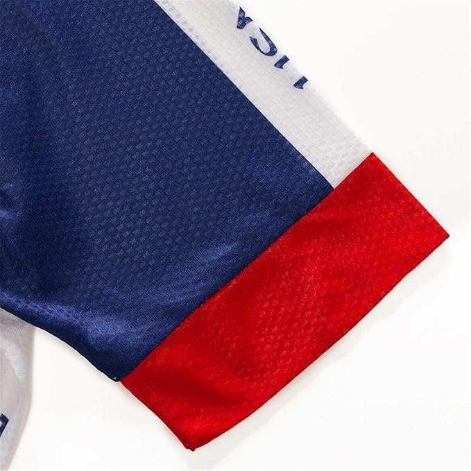 Cycling Jerseys Men Bicycle Short Sleeve Summer Shirt Bike Biking Tops Riding Clothing Flag