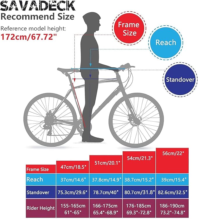 SAVADECK Carbon Road Bike, Windwar5 Carbon Fiber Frame 700C 25C Tire Racing Bicycle with Shimano 105 22 Speed Groupset Ultra-Light Bicycle for Men/Women