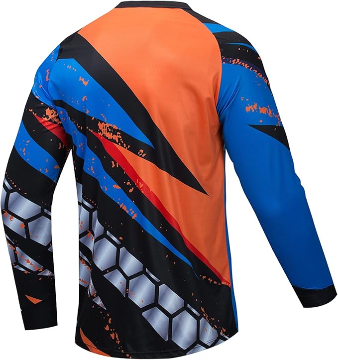 Cycling Jersey Long Sleeve Men's Mountain Bike Motocross Jersey Long Sleeve MTB T-Shirt