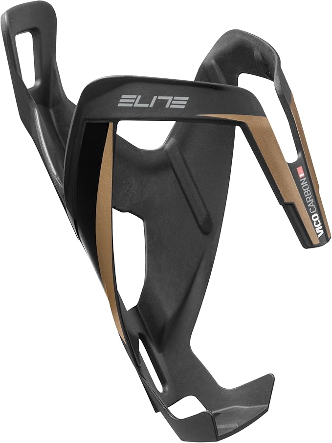 Elite Vico Carbon Bottle Cage – Ultra-Lightweight Italian Carbon Fiber Cycling Water Bottle Holder – Multiple Colors