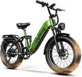 Electric Bike for Adults, 48V 20Ah Battery,1500W Peak Motor Step Thru Ebike 80+ Miles Max Range, 20x4.0 Fat Tires,Max 30Mph Electric Mountain Bike for All Terrain, Ideal for Commute, Off-Road