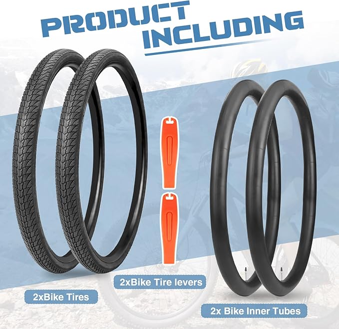 WEEROCK 700C Road Bike Tires 700 X 38C Bicycle Tires Gravel Bicycle Tire with/Without Inner Tubes 48mm Presta Valve, Replace Bike Tyres, Black