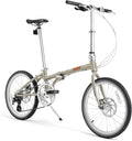 ROCKBROS VDS 20 Inch for Adults, 26lb Lightweight Foldable Bike for Women & Men, Shimano 8-Speed Adult Folding Bicycle with Disc Brakes, Portable Commuter City Bike