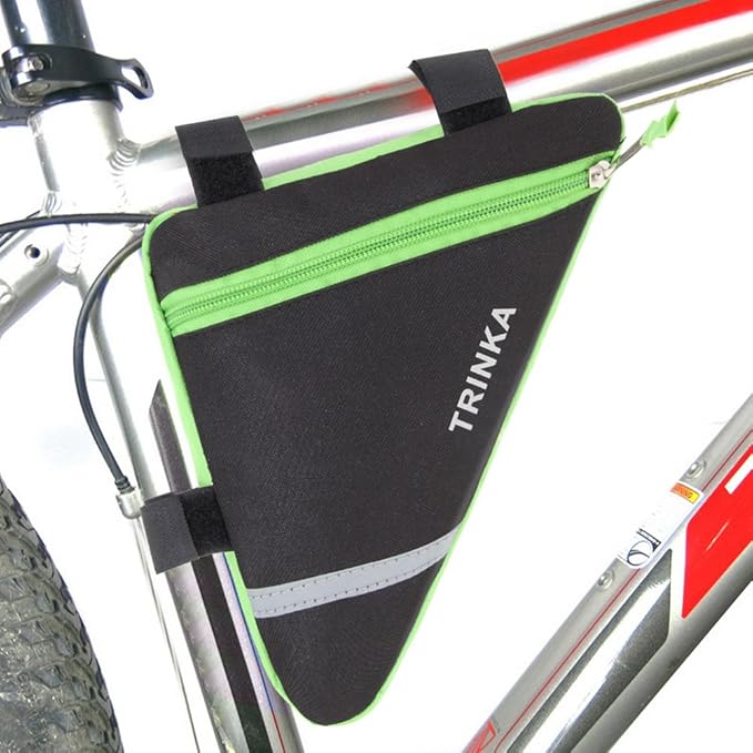 MOOCY Bike Bag, Bicycle Frame Bag,Cycling Accessories Pack for Phone, Wallet, Keys, Tools, Use for Road Bike MTB Commute Bicycle Bike Accessories