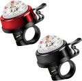 Pack of 2 Aluminum Alloy e-Bike Accessories for Adults | Compass Bicycle Bell & Loud Bike Horn Fits in 22.2mm Handlebars | Must Have Accessory for Men & Women for Mountain & Road