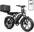 TST Electric Bike for Adults, 1500W Peak Motor 28 MPH 60/100 Miles Fat Tire Ebike with 48V 15Ah/25Ah Removable Battery 20" Electric Dirt Bike Full Suspension and 7-Speed