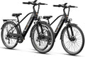 Jasion Roamer/ST/YC1 Electric Bike for Adults, 26" Commuter Ebike 1200W 528WH Removable Battery, 28MPH 62miles, Electric Bicycles for Women/Man, UL2849 Certified