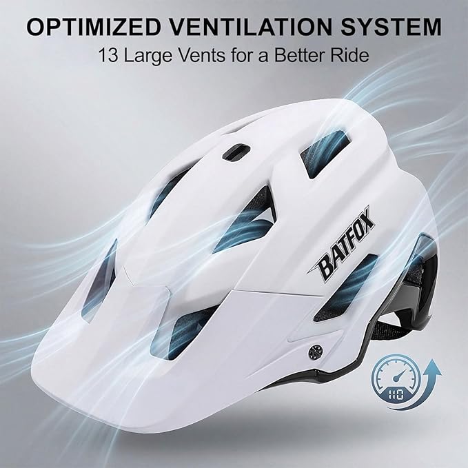 KINGBIKE NTA-8776 Mountain Bike Helmet Professional Ebike Helmets with 3-Level Adjustable Visor & Camera Mount E-MTB Helmet for Adults Men Women Youth E-Bike Safety Certified