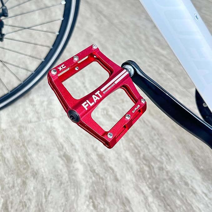 UPANBIKE Mountain Bike Bearing Pedals 9/16'' Spindle Aluminum Alloy Flat Platform for BMX MTB Road Bicycle