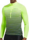 Spotti Men's Cycling Bike Jersey Long Sleeve with 3 Rear Pockets - Moisture Wicking, Breathable, Quick Dry Biking Shirt