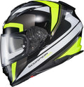 ScorpionEXO Ryzer Full Face Motorcycle Helmet with Pinlock Ready Shield with Integrated Speaker Pockets DOT ECE Approved Evolution (Hi-Viz - 2X-Large)