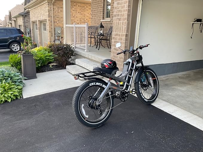 (2025 Version) Eahora Romeo Pro 2 4000W Dual Motor Ebike,46MPH 52V 70AH Battery 200Miles Long Range Ebike,Full Suspension 26'' Fat Tire Electric Bike for Adults with APP Control