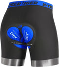 X-TIGER Cycling Underwear Mens Bike Shorts 5D Padded Mountain Biking Riding Shorts with Anti-Slip Leg,Bicycle Liner Shorts