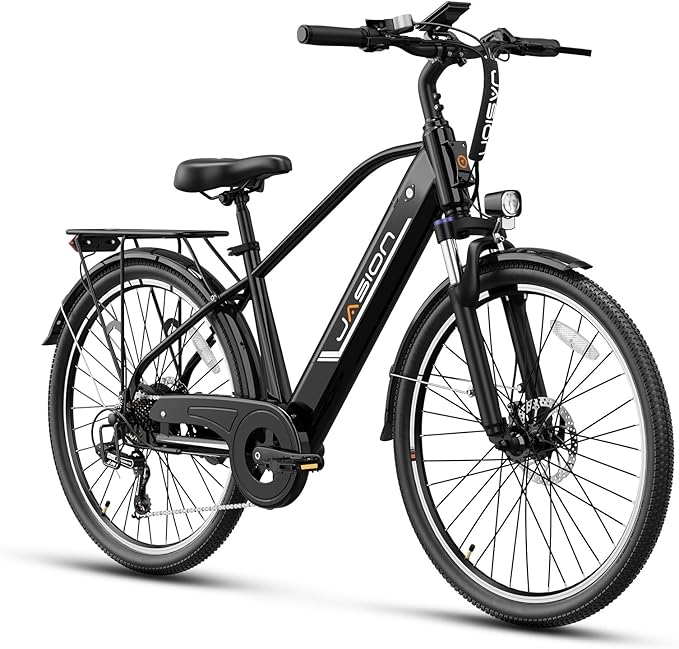 Jasion Roamer/ST/YC1 Electric Bike for Adults, 26" Commuter Ebike 1200W 528WH Removable Battery, 28MPH 62miles, Electric Bicycles for Women/Man, UL2849 Certified