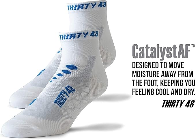 Thirty48 Low Cut Cycling Socks for Men and Women | Unisex Breathable Sport Socks