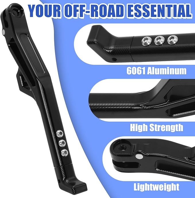 Adjustable Kickstand Foot Side Stand Support for Surron Light Bee X/S E-Ride Pro S SR SS Talaria Sting E-Ride Pro (Black)