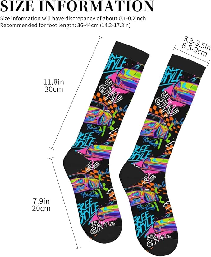 bassyil Compression Socks for Women & Men Circulation 15-20 mmHg Knee High Best Support for Nurses Travel Running Athletic