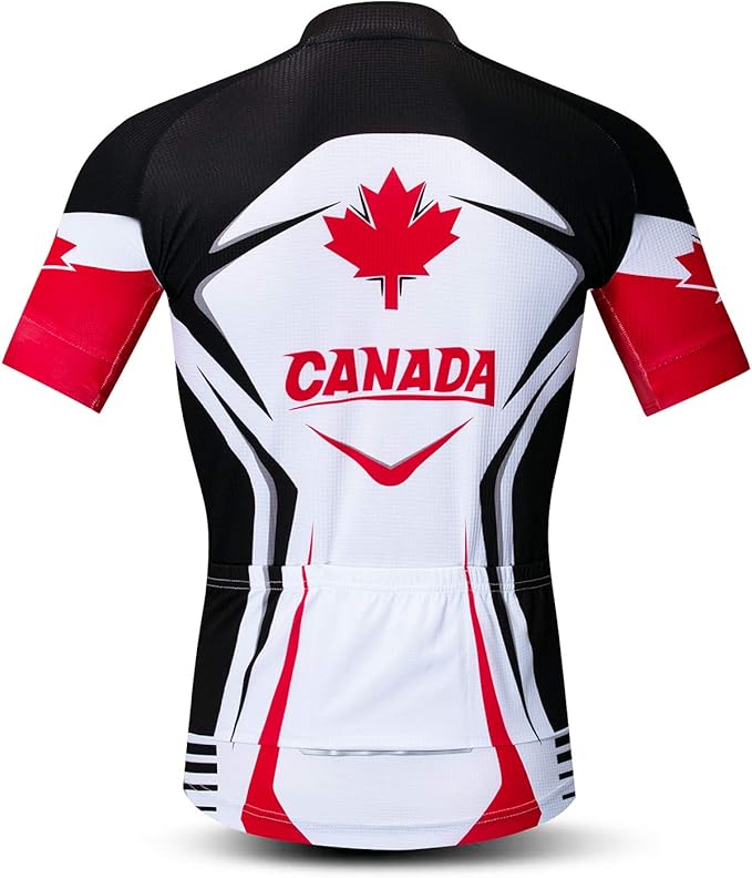 Men's Cycling Jerseys Tops Biking Shirts Short Sleeve Full Zipper Bike Clothing