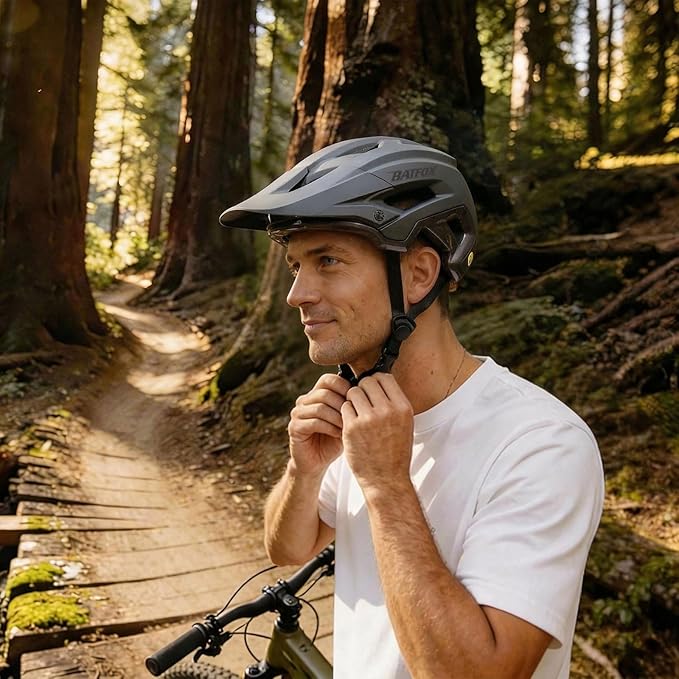 KINGBIKE NTA-8776 Mountain Bike Helmet Professional Ebike Helmets with 3-Level Adjustable Visor & Camera Mount E-MTB Helmet for Adults Men Women Youth E-Bike Safety Certified