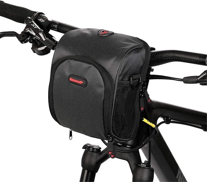 Rhinowalk Bike Handlebar Bag Bike Front Bag Road Bike Bag Bike Frame Bag Bike Basket Bag Bicycle Bag Professional Cycling Accessories-M