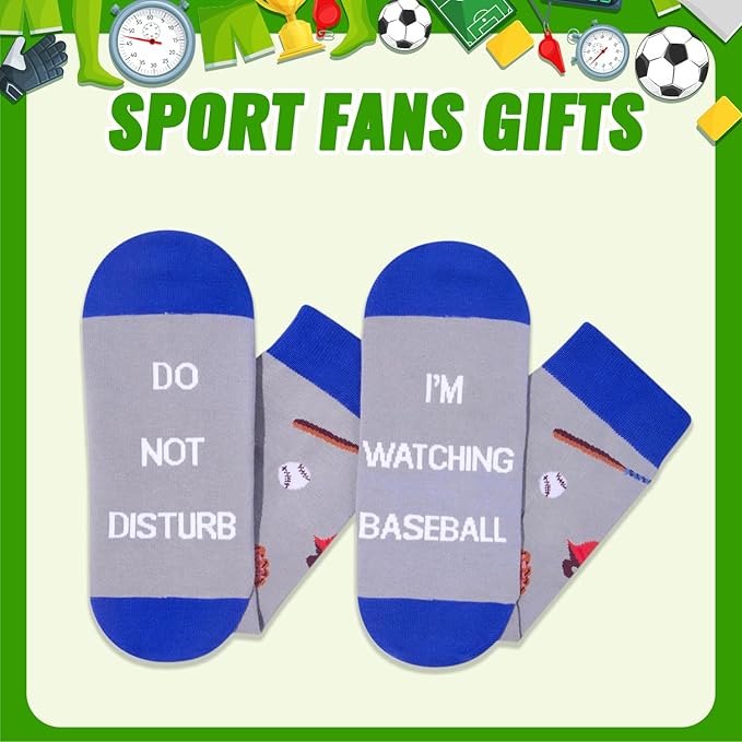 Zmart Sport Gifts for Men - Softball Basketball Volleyball Wrestling Plane Bike Socks