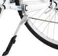 BV Rear Bike Stand for 24"-28" Bikes - Adjustable Bike Kickstand for Adult Bike with 8 Height Levels, Non-Slip Foot & Clamp Grip - Weather-Resistant Aluminum Alloy Bicycle Stand for Road, Mountain BMX