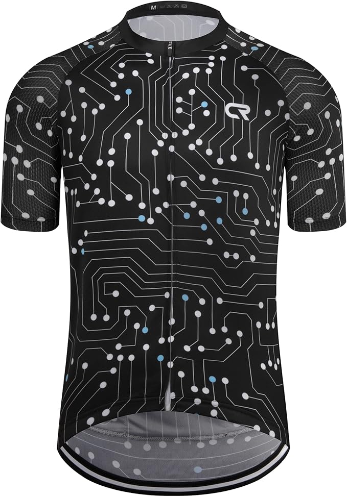 Coconut Ropamo CR Mens Cycling Jersey Short Sleeve Road Bike Shirt with 3+1 Zipper Pockets Breathable Quick Dry