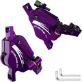 XT-7 Hydraulic Disc Brakes Calipers,Line Pulling/Cable Actuated Front & Rear Brake Calipers for MTB/Mountain Bike/E-Bike.