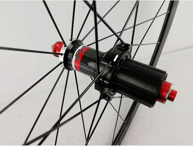 Carbon Fiber 700C Road Bikes Wheelset 40mm Aluminum Rim Front + Rear Wheel C/V Brake Quick Release 7 8 9 1011 Speed Matte