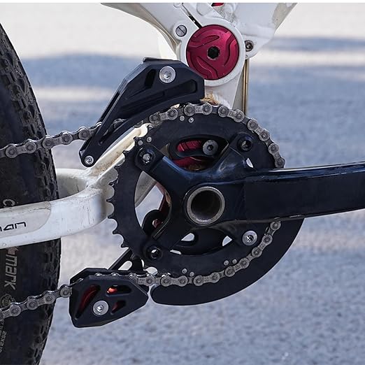 Mountain Bike Chain Guide Single Disc Bicycle Chain Container Compatible with 32T-38T Disc Rotor for MTB Mountain Bicycle