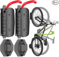 Housolution Swivel Bike Wall Mount [2 Pack], 150° Swivel Holds up to 66lbs Vertical Bike Rack Wall Hanger, Bike Hangers for Garage, Mountain Bike Wall Mounts, Bicyckle Storage Rack for Garage