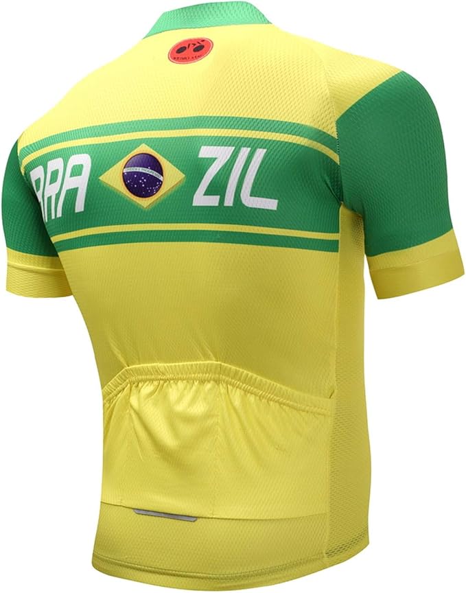 Cycling Jerseys Men Bicycle Short Sleeve Summer Shirt Bike Biking Tops Riding Clothing Flag