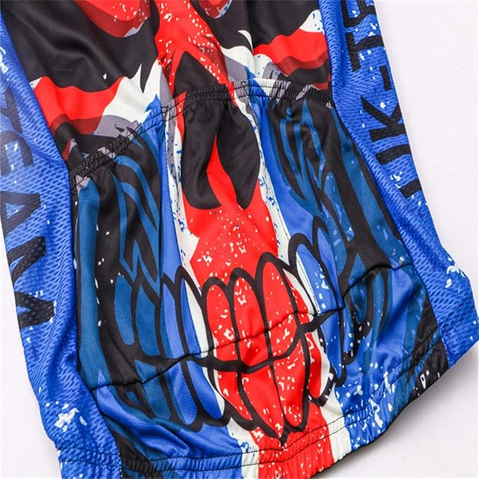 JPOJPO USA Cycling Jersey Men Road Bike Shirt Summer Biking Tops Short Sleeve Bicycle Clothes Cycle Wear Breathable