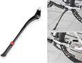 BlueSunshine Center Mount Bicycle Kickstand Adjustable Aluminum Alloy Bike Stand Fits For 24-28 Inch Bicycles (Black)