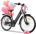 WINDHORSE 26" Electric Bike for Adults 20MPH & 30-50 Miles Range, Shimano 7-Speed, 468WH Removable Battery Commuter Ebike with 750W Peak Motor, Front Suspension, Rear Rack, Fenders, UL2849 Certified