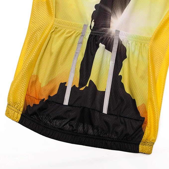 Cycling Jersey Mens Road Bicycle Clothing Summer Short Sleeve Breathable Cycling Tops