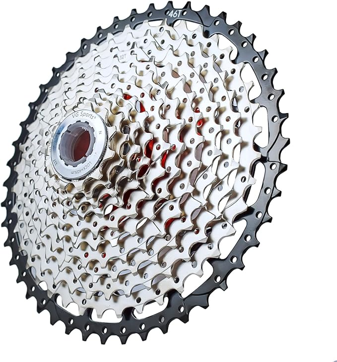 VG SPORTS 8/9/10/11/12 Speed Ultra-Light Bike Cassette for Mountain Bike 11-40T/11-42T/11-46T/11-50T/11-52T MTB Cassette Lightweight Aluminum Bracket Cassette