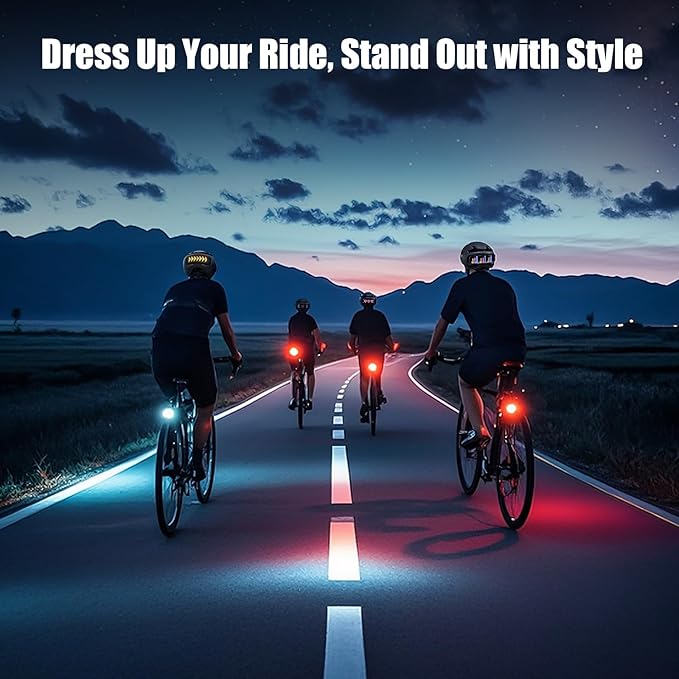 Bike Helmet, Bicycle Helmets with Light, 360° High Visibility LED Display, Lightweight Adjustable Mountain Bike Helmet with Turn Signals, Smart APP Controlled, Helmets for Adults, Youth, Men & Women