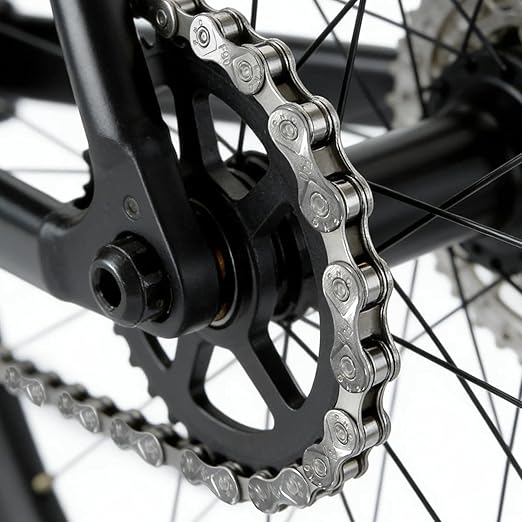 VERKSTAD 9 Speed Bike Chain, Bike Chain 1/2" x 11/128" 116 Links for Road Bike Mountain Bike Racing Cycling