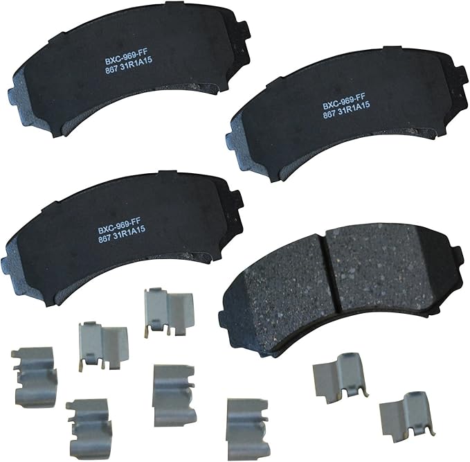 Bendix Premium SBC867 Ceramic Front Brake Pads for Select Models Honda Passport, Isuzu Axiom, Rodeo, Rodeo Sport, Mitsubishi Endeavor, Grandis, Montero, Montero