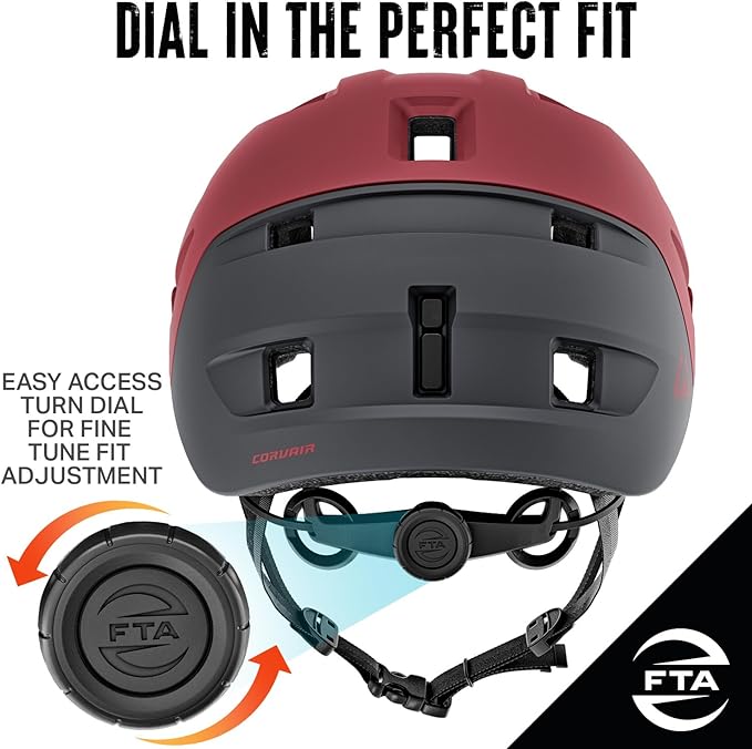 Wildhorn Corvair Mountain Bike Helmet for Men and Women with Maximum Venting, FTA fit System & Adjustable Visor. Adjustable Sizing Adult Bike Helmets for Women and Men. Stylish All Around MTB Helmet