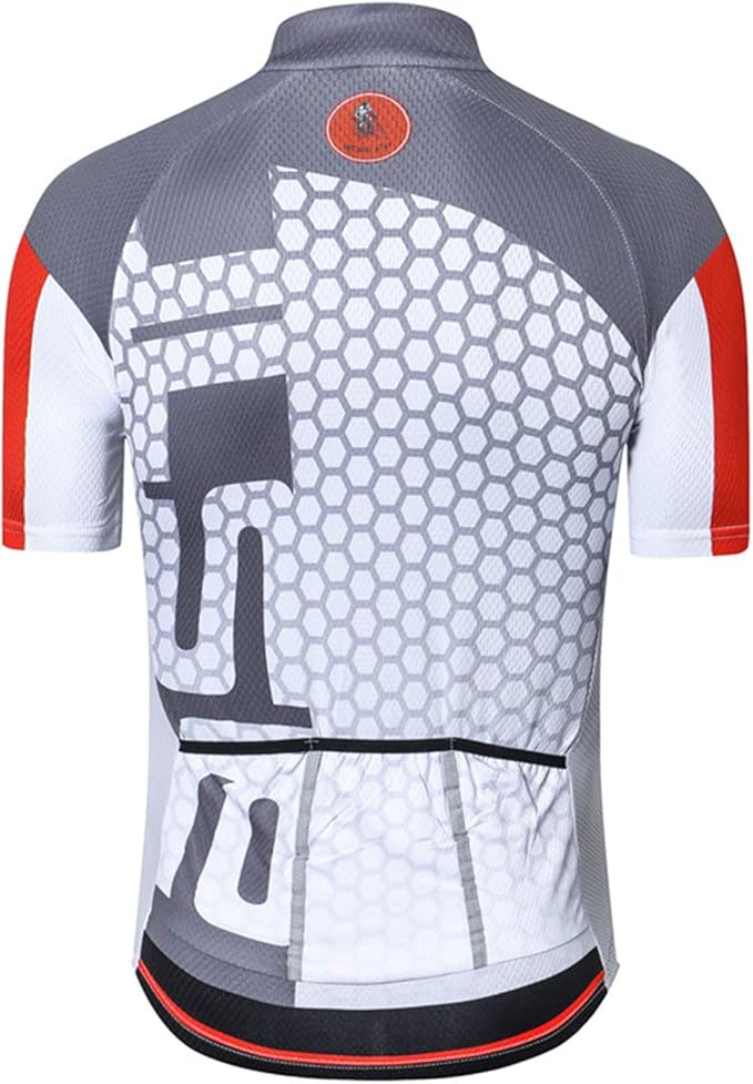 JPOJPO USA Cycling Jersey Men Road Bike Shirt Summer Biking Tops Short Sleeve Bicycle Clothes Cycle Wear Breathable