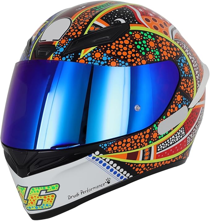 Soman K1 Helmet Visor Replacements, K1S Tinted Helmet Visor Compatible with K1 K1S K3SV K5 K5S UV Protection (Smoke Revo Blue)