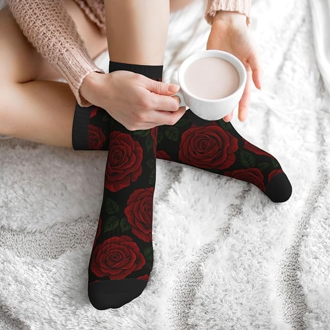 Crew Athletic Socks Funny Crazy Casual Sports Novelty Dress Socks for Women Men Running Hiking
