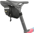 Bike Seat Bag Bicycle Saddle Bag 0.4L Cycling Under Seat Pouch for Mountain Road Biking and Commuting Trips (Black)