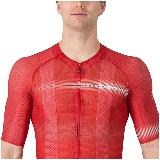 CASTELLI Men’s Climber’s A/C Jersey, Quarter Length Sleeve, Full Zip, Road Cycling & Gravel Biking Jersey with UV Protection