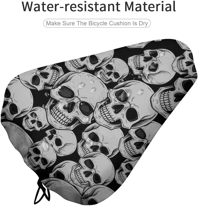 Adjustable Exercise Bike Seat Cover, Soft Cushion Indoor Outdoor Dust Resistant Protection