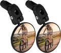 TAGVO Bar End Bike Mirrors, HD Wide Angle Bicycle Rear View Mirrors, 360 Dregree Adjustable Rotation Handlebar Convex Mirror for Mountain Road Bike Cycling (2 PCS)